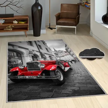 Covor, Eexfab555, 140x220 cm, Poliester, Multicolor imagine
