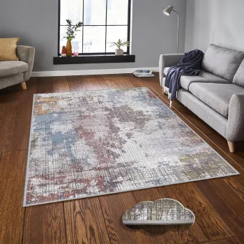 Covor, Eexfab566, 140x220 cm, Poliester, Multicolor imagine