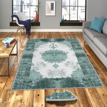 Covor, Eexfab651, 100x200 cm, Poliester, Multicolor imagine