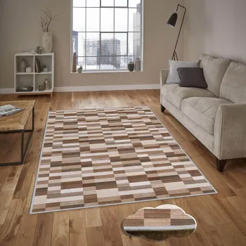 Covor, Eexfab713, 100x200 cm, Poliester, Multicolor imagine