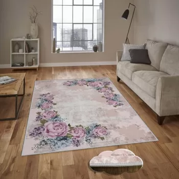 Covor, EEXFAB731, 80x120 cm, Poliester, Multicolor imagine