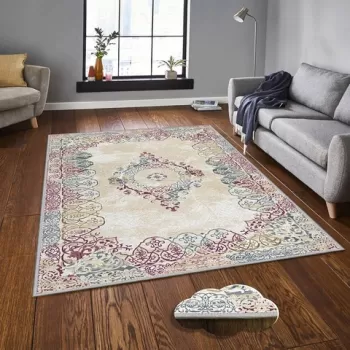 Covor, EEXFAB751, 80x120 cm, Poliester, Multicolor imagine