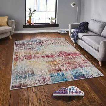 Covor, EEXFAB770, 140x220 cm, Poliester, Multicolor imagine