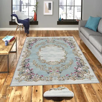 Covor, Eexfab778, 80x300 cm, Poliester, Multicolor imagine