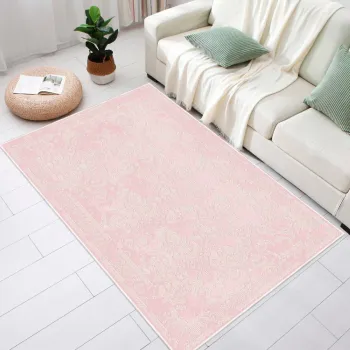 Covor, Eexfab797-Pink, 80x250 cm, Bumbac, Roz imagine