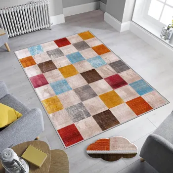 Covor, Eexfab798, 180x280 cm, Poliester, Multicolor imagine