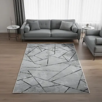 Covor, Eexfab825, 80x200 cm, Poliester, Multicolor imagine