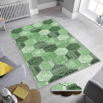 Covor, Eexfab884, 80x200 cm, Poliester, Multicolor imagine