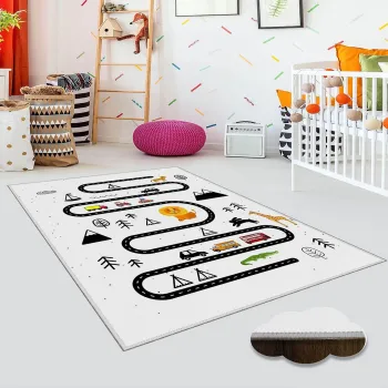 Covor, Eexfab892, 160x230 cm, Poliester, Multicolor imagine