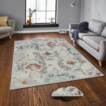 Covor, Eexfab948, 160x230 cm, Poliester, Multicolor imagine