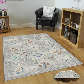 Covor, Eexfab949, 100x150 cm, Poliester, Multicolor imagine