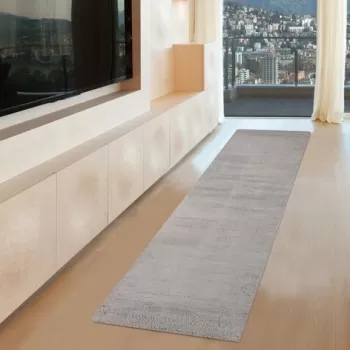 Covor Eko rezistent, 1006 - Grey, 100% poliester, 80 x 300 cm imagine