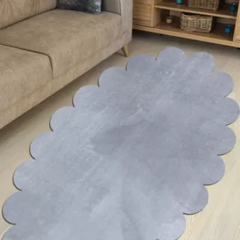 Covor, Ellipse Daisy, 150x230 cm, Poliester, Gri deschis imagine