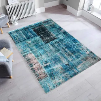 Covor, Ellison, 100x200 cm, Poliester, Multicolor imagine
