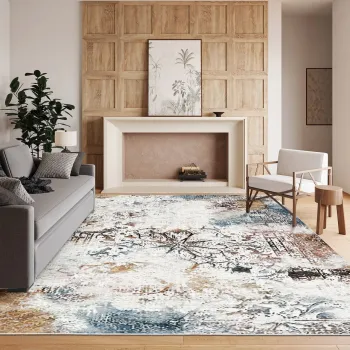 Covor, Els, 80x150 cm, Catifea, Multicolor imagine