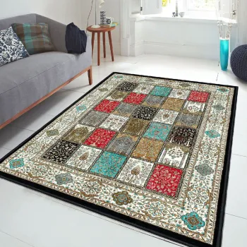 Covor, Els1831, 80x300 cm, Catifea, Multicolor imagine