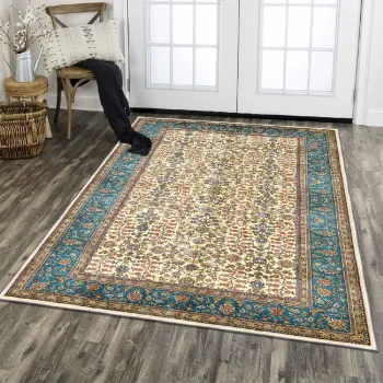 Covor, Els1835, 100x300 cm, Catifea, Multicolor imagine