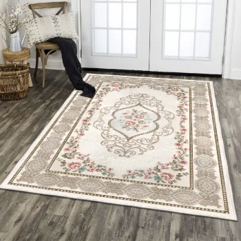 Covor, Els1839, 80x200 cm, Catifea, Multicolor imagine