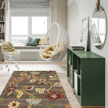 Covor, Els1842, 100x200 cm, Catifea, Multicolor imagine