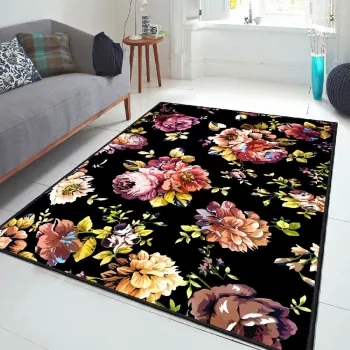 Covor, Els1918, 80x200 cm, Catifea, Multicolor imagine