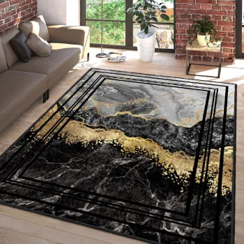 Covor, Els2375, 140x220 cm, Catifea, Multicolor imagine