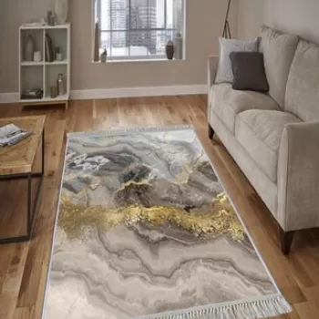 Covor, ELS2375, 140x220 cm, Catifea, Multicolor imagine