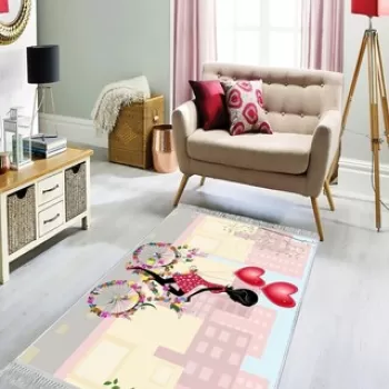 Covor, ELS502, 140x220 cm, Catifea, Multicolor imagine