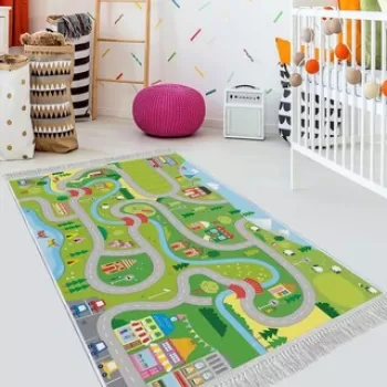 Covor, ELS509, 140x220 cm, Catifea, Multicolor imagine