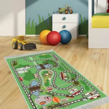 Covor, ELS511, 180x280 cm, Catifea, Multicolor imagine