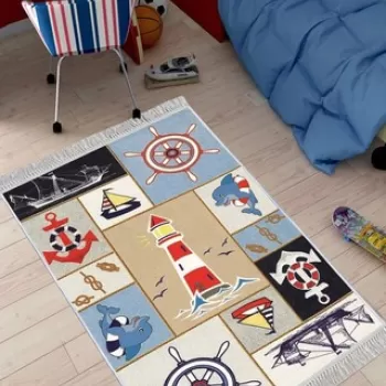 Covor, ELS541, 180x280 cm, Catifea, Multicolor imagine