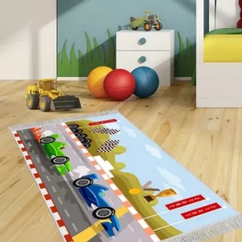 Covor, ELS543, 80x120 cm, Catifea, Multicolor imagine