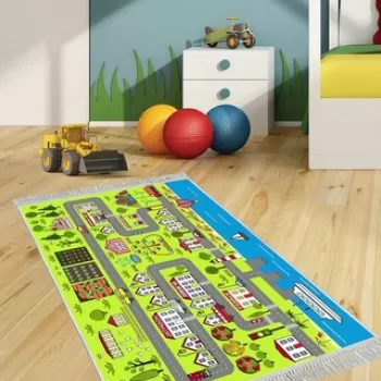 Covor, ELS546, 120x180 cm, Catifea, Multicolor imagine