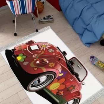 Covor, ELS572, 80x120 cm, Catifea, Multicolor imagine