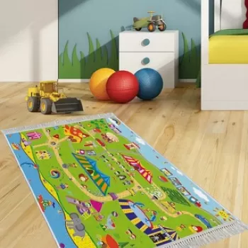 Covor, ELS627, 120x180 cm, Catifea, Multicolor imagine