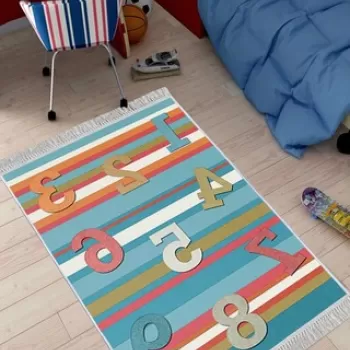 Covor, ELS639, 140x220 cm, Catifea, Multicolor imagine