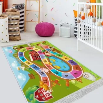 Covor, ELS642, 140x220 cm, Catifea, Multicolor imagine