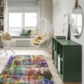 Covor, Exfab287, 180x280 cm, Poliester, Multicolor imagine