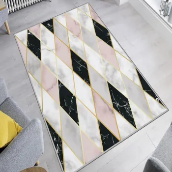 Covor, Exfab296, 100x150 cm, Poliester, Multicolor imagine