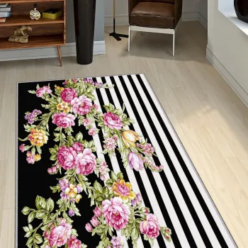 Covor, Exfab304, 100x300 cm, Poliester, Multicolor imagine