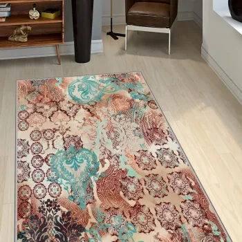 Covor, Exfab305, 80x300 cm, Poliester, Multicolor imagine