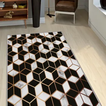 Covor, Exfab307, 80x300 cm, Poliester, Multicolor imagine