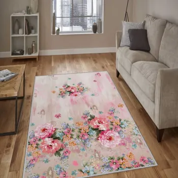 Covor, Exfab316, 80x200 cm, Poliester, Multicolor imagine