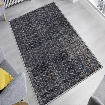 Covor, Exfab317, 100x300 cm, Poliester, Multicolor imagine