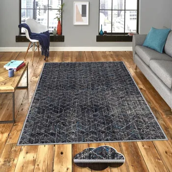 Covor, Exfab317, 100x300 cm, Poliester, Multicolor imagine