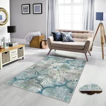 Covor, Exfab319, 100x200 cm, Poliester, Multicolor imagine
