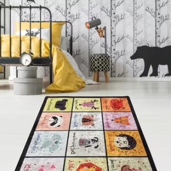 Covor, Fazenda 140 x 190 , 50% TESTURA DE catifea/50% poliester, Multicolor imagine