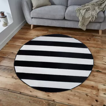 Covor, FB45 , Polipropilena, Negru / Crem imagine