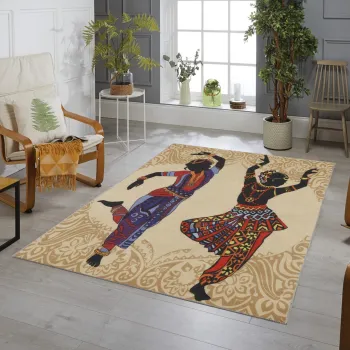 Covor, Flynn, 160x230 cm, Poliester, Multicolor imagine