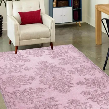 Covor, Folk Chenille, 230x330 cm, Poliester, Roz imagine