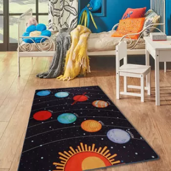 Covor, Galaxy , 100x160 cm, Catifea, Multicolor imagine